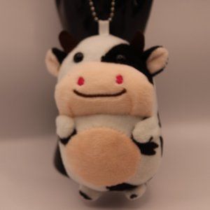 Stuffed Animal Key Chain - Cow